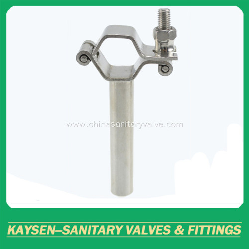 Sanitary Hexagon pipe holder with tube hanger